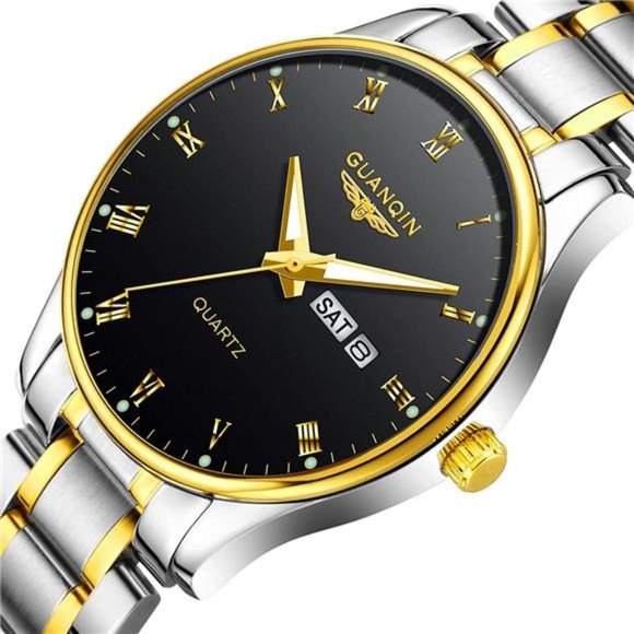 Mens Watch Classic Business Wrist Watches with Stainless Steel Waterproof Quartz - Picture 7 of 7